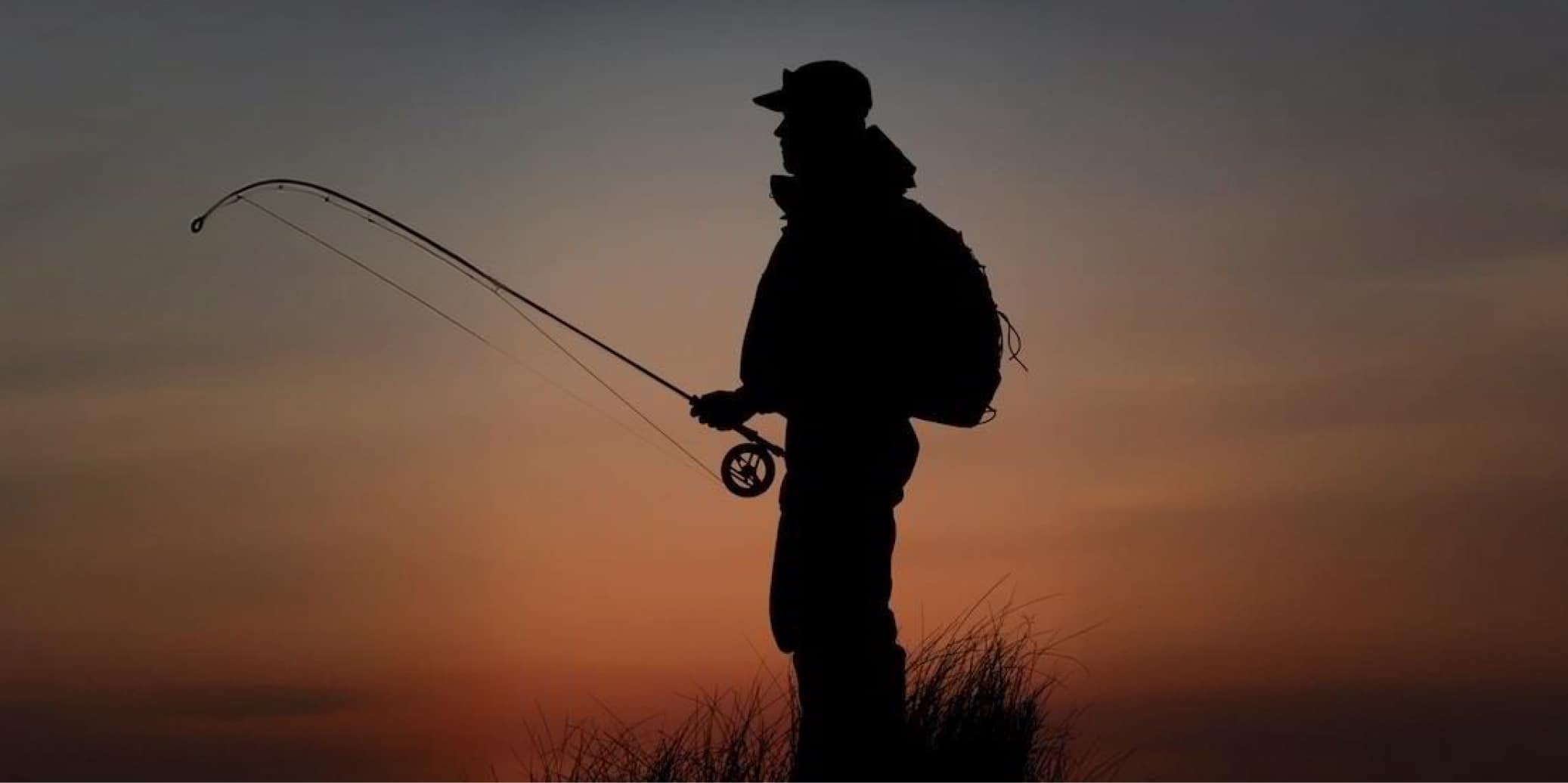 Angler at day's end